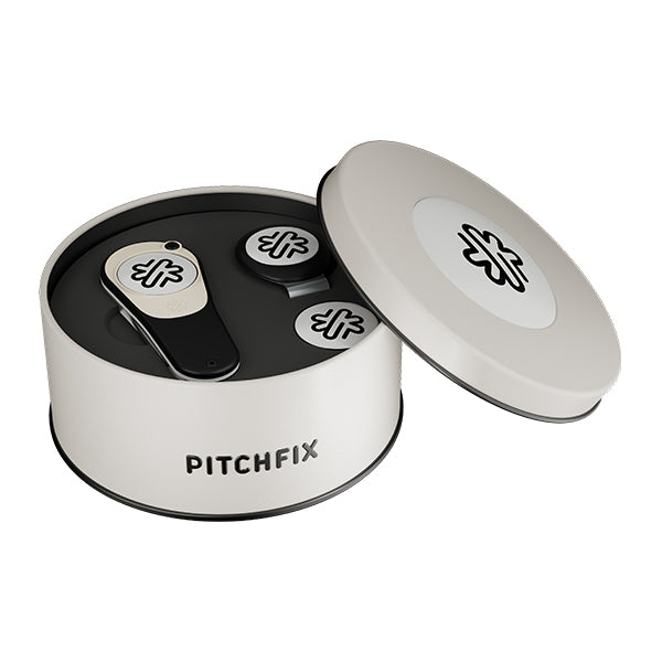 New Round Golf Gift Tin with Icon and Hat Clip
