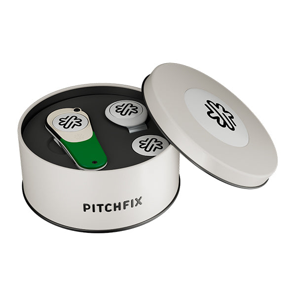 New Round Golf Gift Tin with Icon and Hat Clip