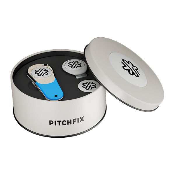 New Round Golf Gift Tin with Icon and Hat Clip