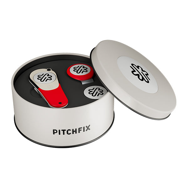 New Round Golf Gift Tin with Icon and Hat Clip
