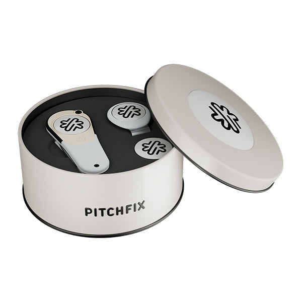 New Round Golf Gift Tin with Icon and Hat Clip