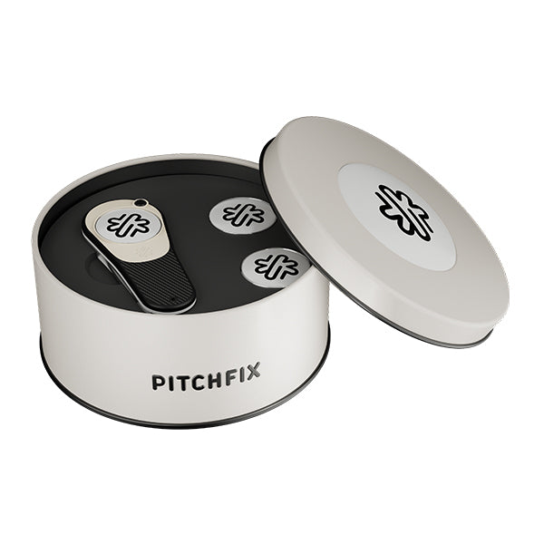 New Round Golf Gift Tin with Ultima and Ballmarker
