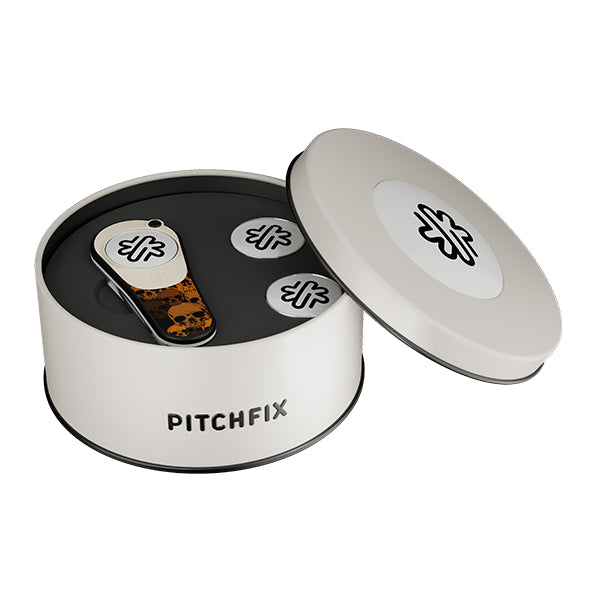 New Round Golf Gift Tin with Ultima and Ballmarker