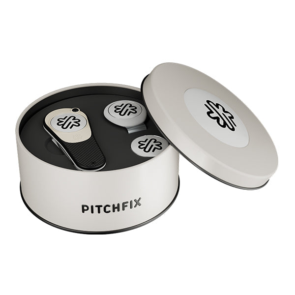 New Round Golf Gift Tin with Ultima and Hat Clip